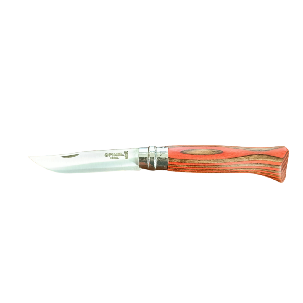 Opinel N 08 Bouleau Lamell Rouge Coutellerie Thiernoise Vichy opinel-n-08-bouleau-lamell-rouge-coutellerie-thiernoise-vichy